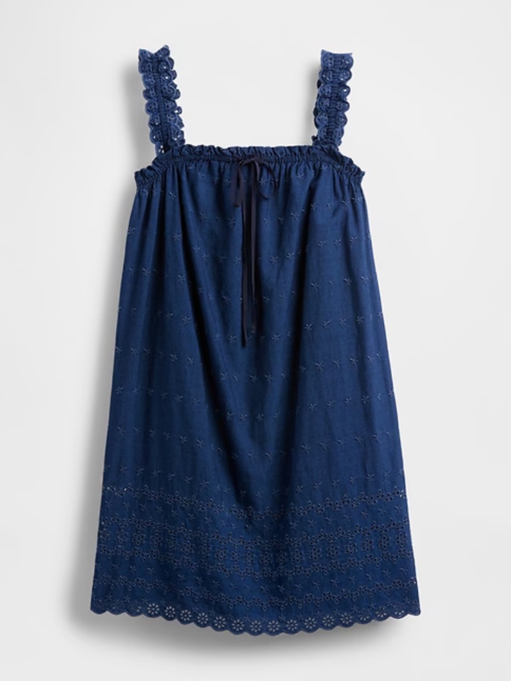 NWT | Gap × DÔEN Eyelet Shift Mini Dress | XXS